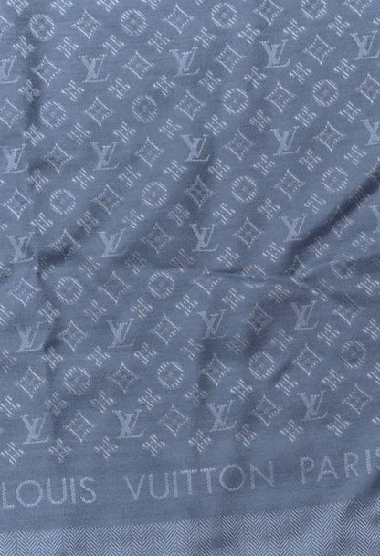 LIMITED EDITION!!  Designer Repurposed Denim Shirt w/ Designer Denim Scarf