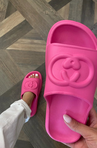IN STOCK!! The Cloud Slide Sandal in Pink