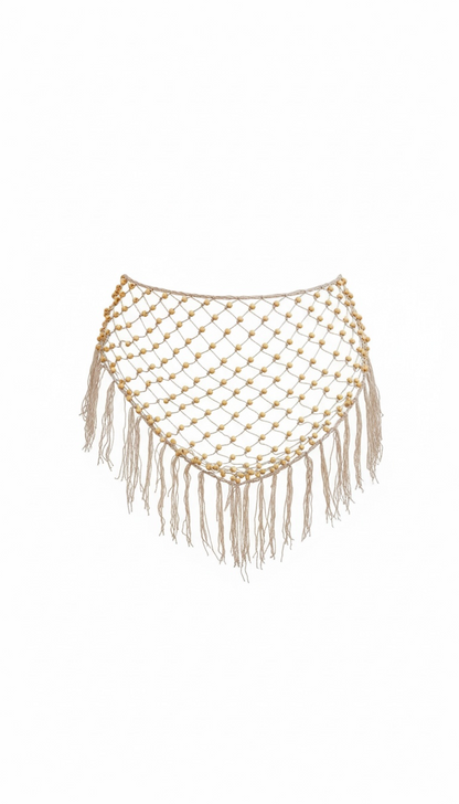 Beaded Crochet Wrap Belt