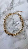 NEW!! Cable Chain Link Necklace in Gold
