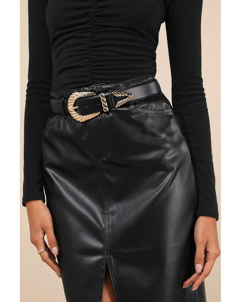 NEW!! Modern Rodeo Belt in Black by Petit Moments