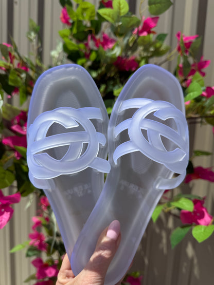 FINAL SALE!! Icon Jelly Sandals in Clear