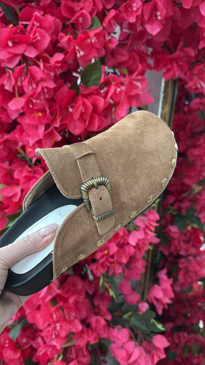 NEW!! Outlaw Faux Suede Studded Mule