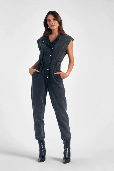 Jackie Denim Jumpsuit by Elan