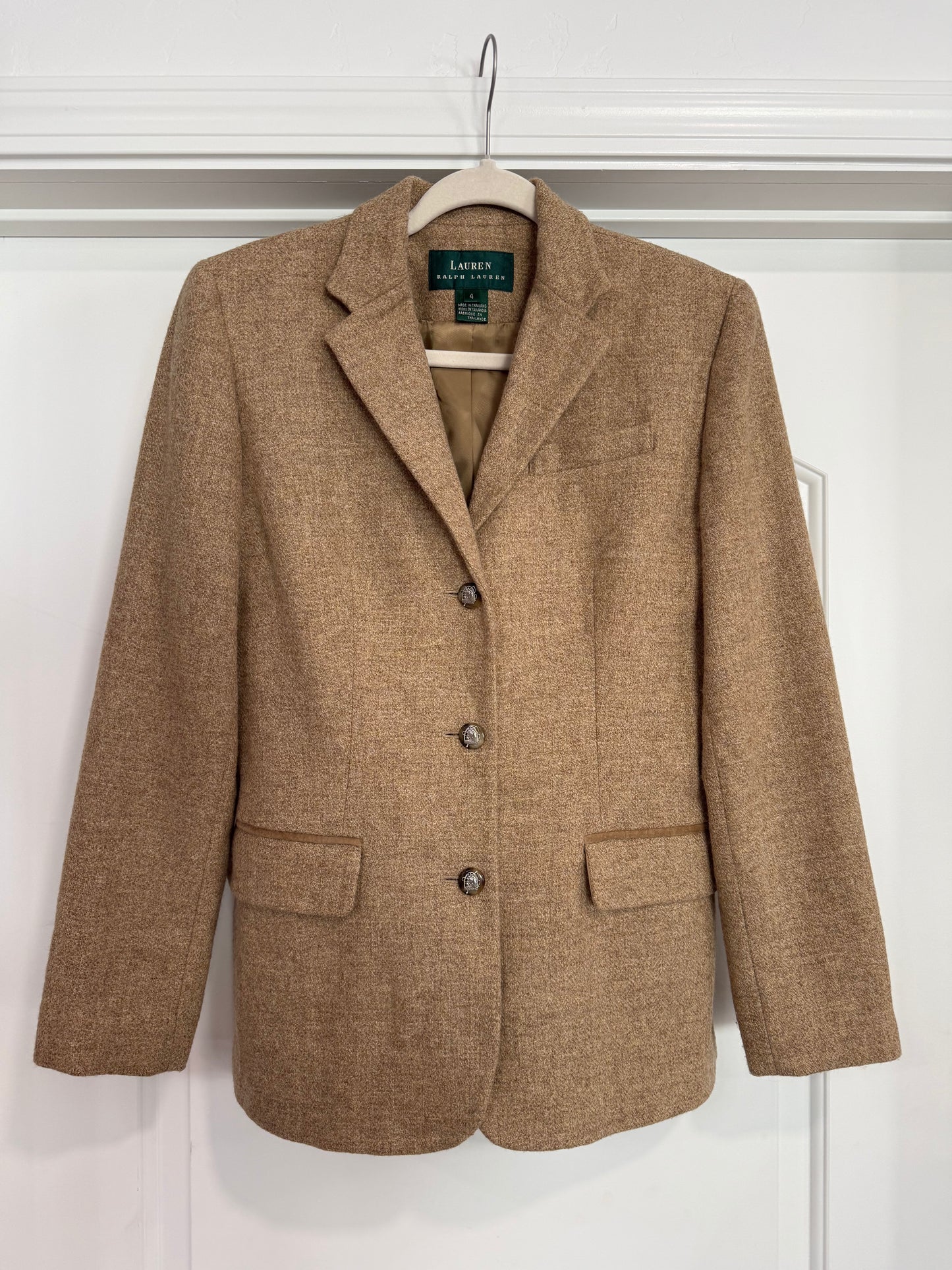 NEW!! Vintage Ralph Lauren Wool Blazer Size 4