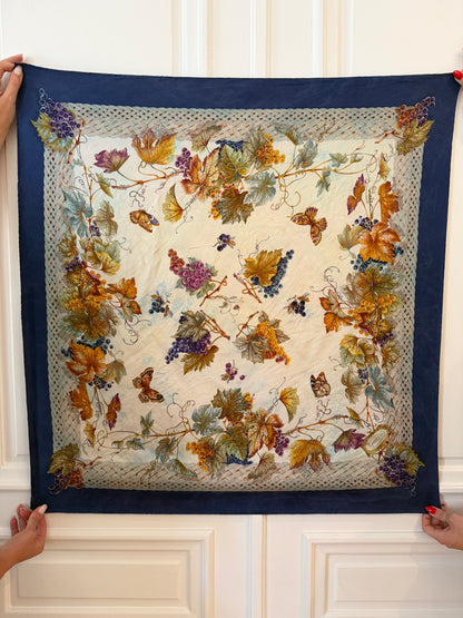 Vintage Gucci Floral Silk Scarf