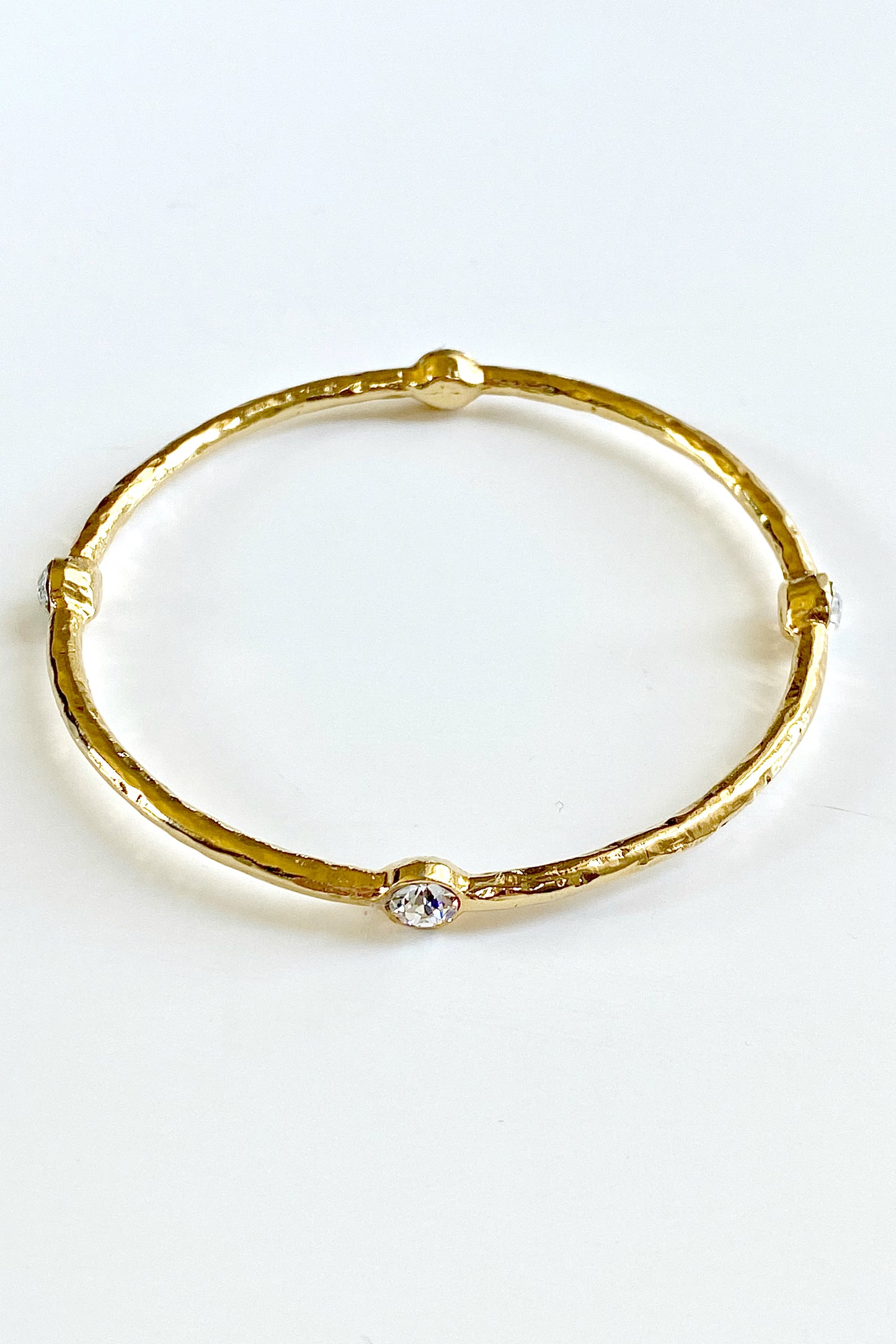 The 18K Plated Swarovski Bangle Bracelet