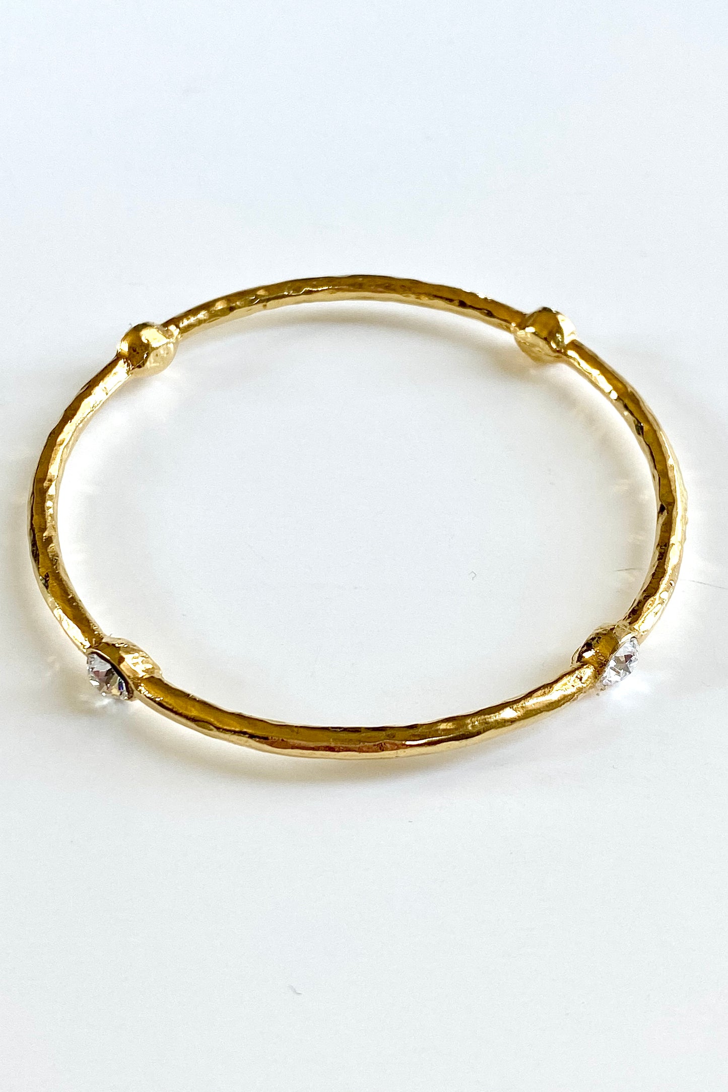 The 18K Plated Swarovski Bangle Bracelet
