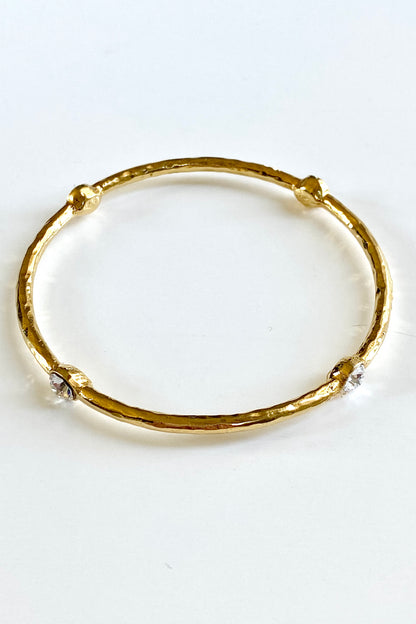 The 18K Plated Swarovski Bangle Bracelet