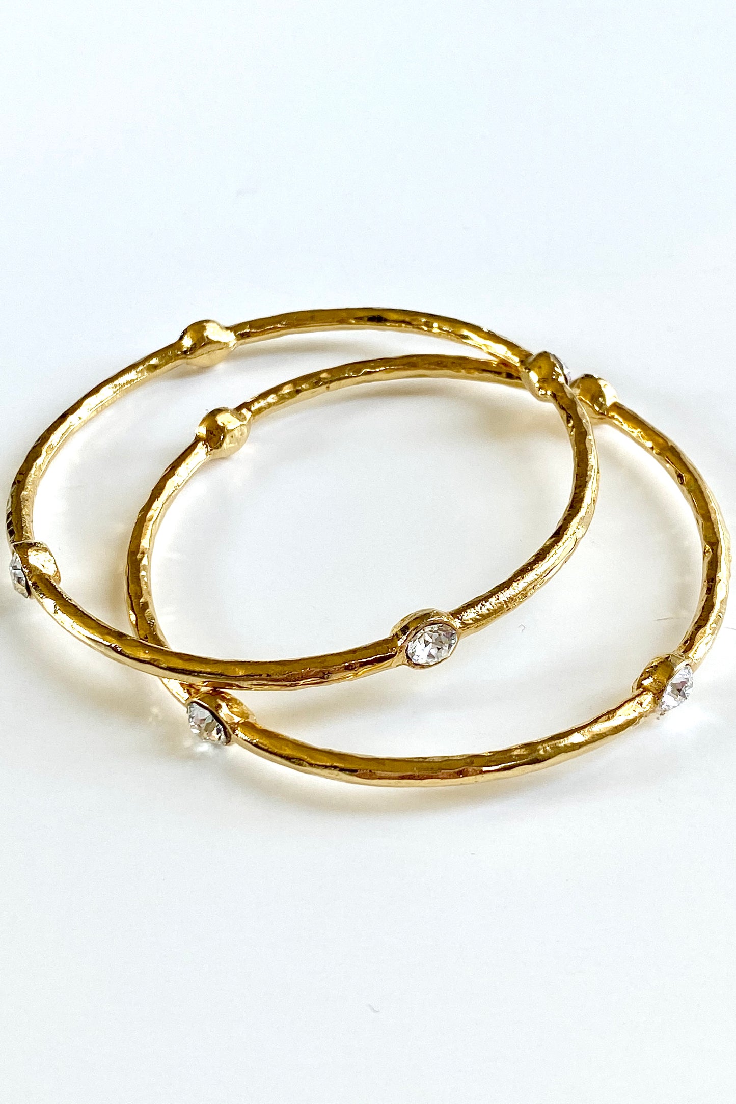 The 18K Plated Swarovski Bangle Bracelet