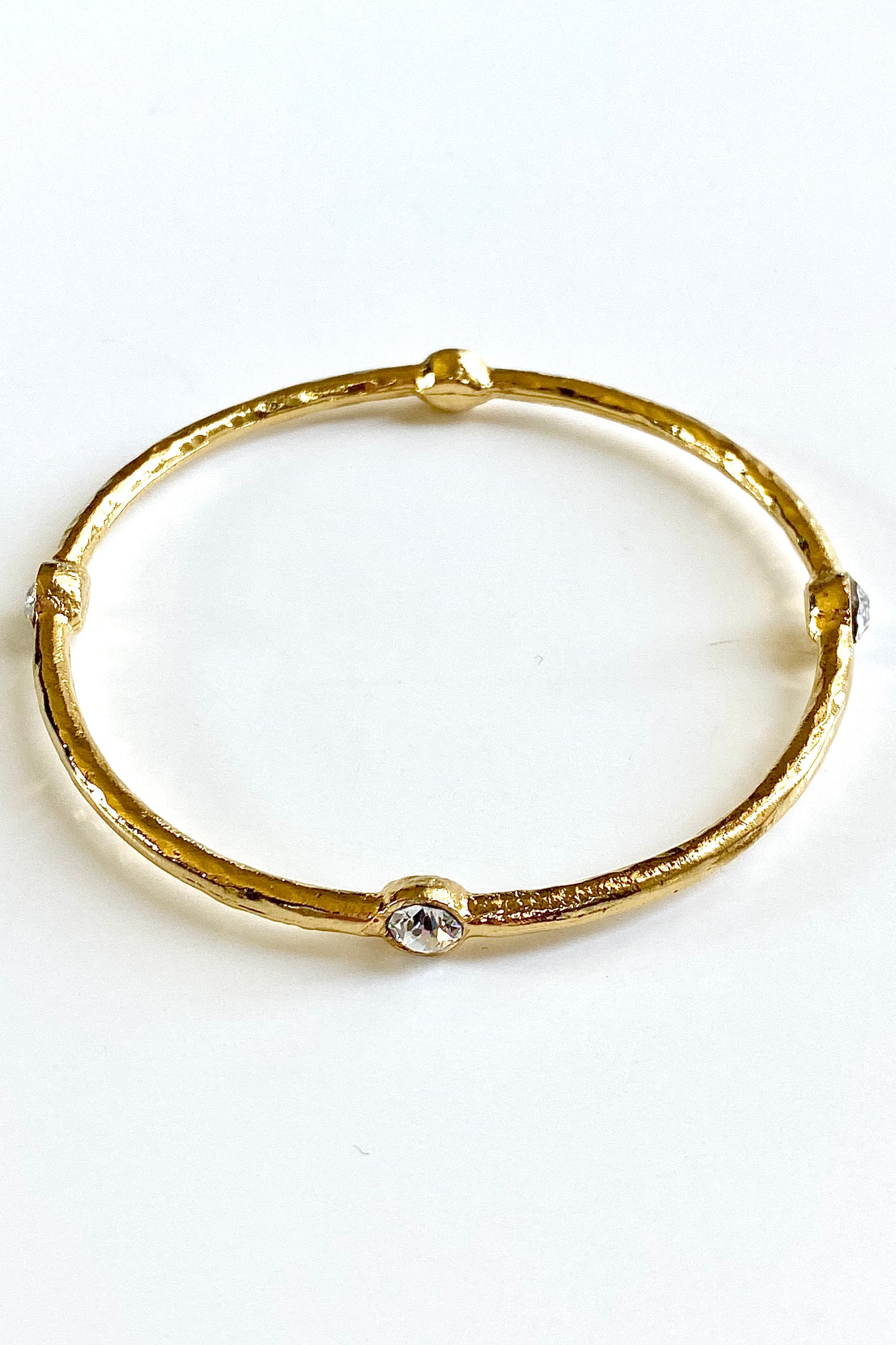 The 18K Plated Swarovski Bangle Bracelet