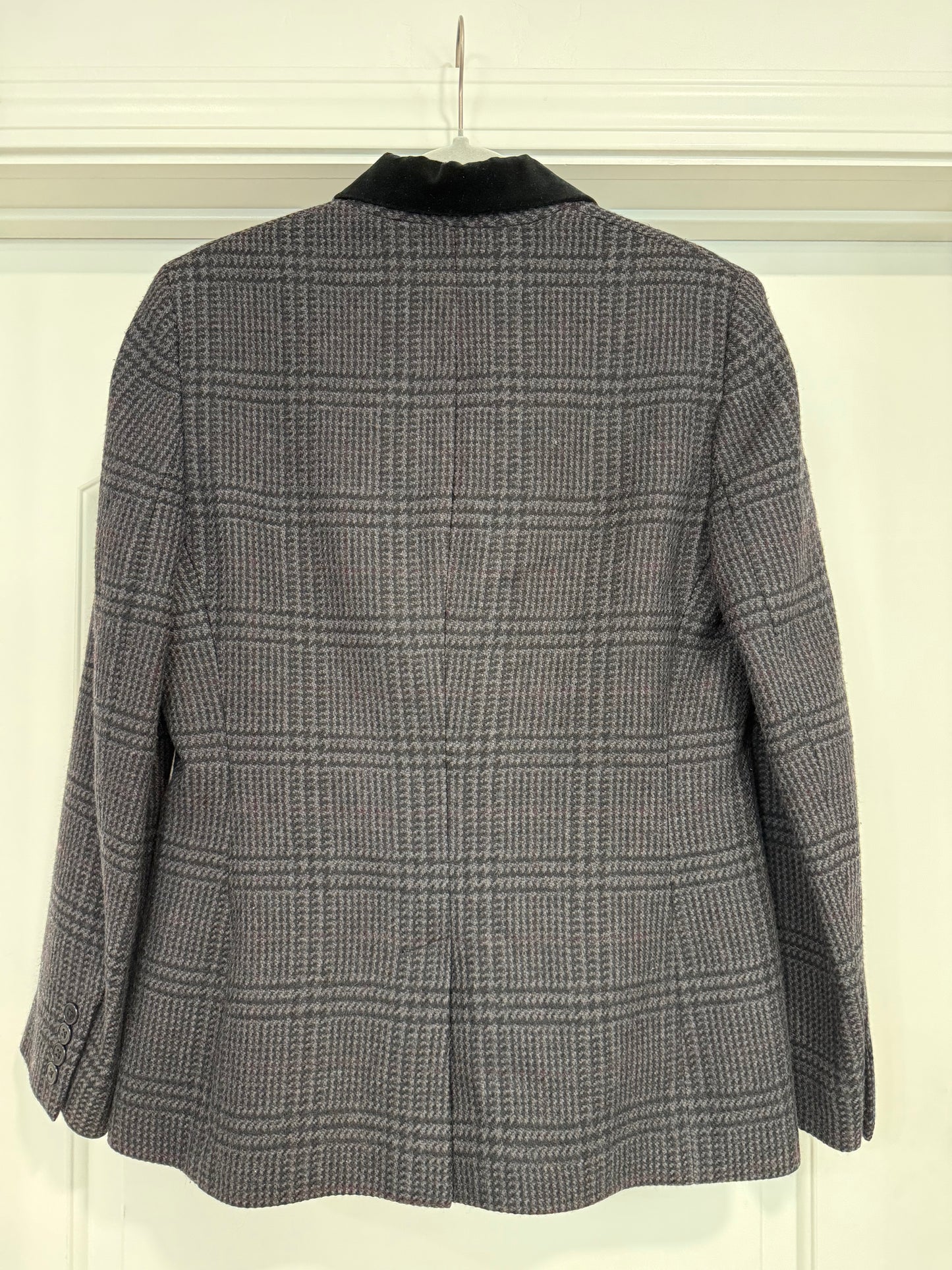 NEW!! Vintage Ralph Lauren Black Plaid Wool Blazer Size 10