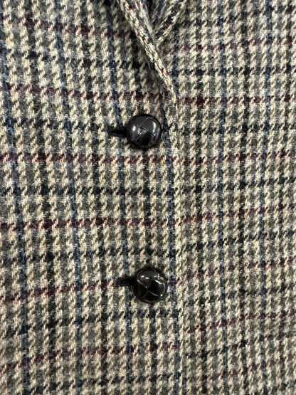 NEW!! Vintage Ralph Lauren Wool Tweed Houndstooth Blazer Size 12