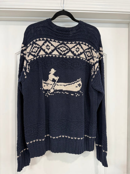 NEW!! Vintage Ralph Lauren Hand Knit Sweater Size Large