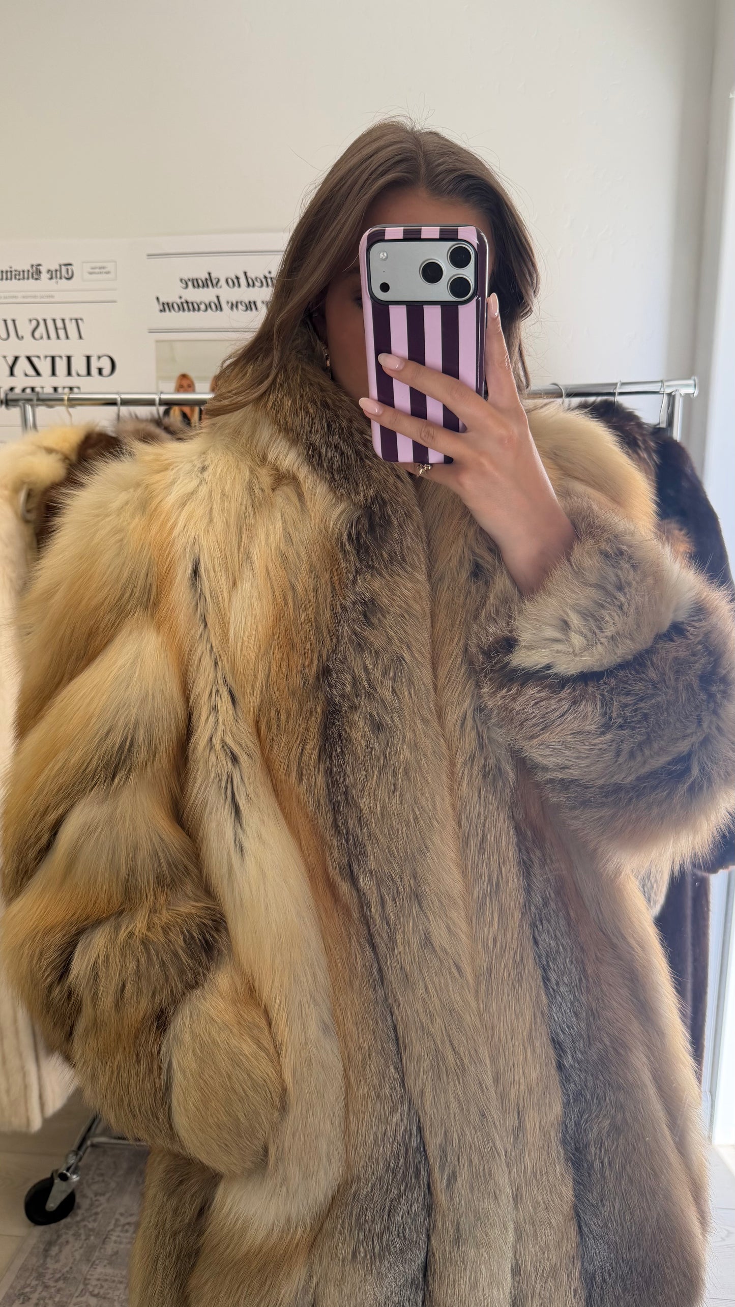 #61 Vintage Golden Island Fox Jacket Size Small