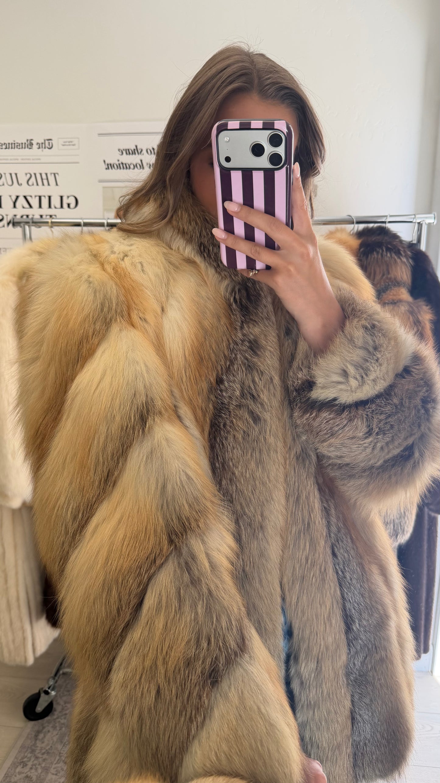 #61 Vintage Golden Island Fox Jacket Size Small
