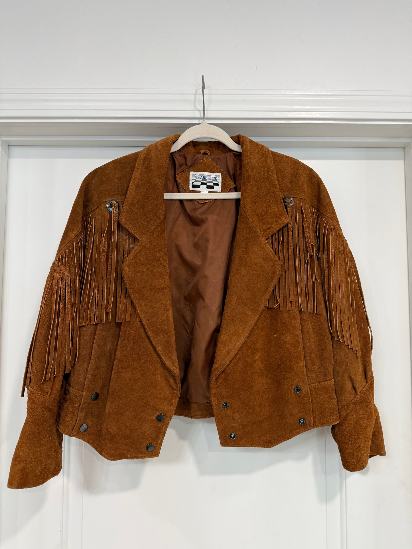 NEW!! Vintage Suede Fringe Jacket Size Medium