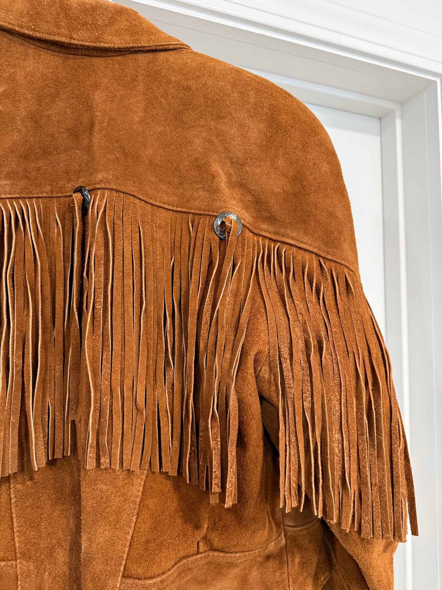 NEW!! Vintage Suede Fringe Jacket Size Medium
