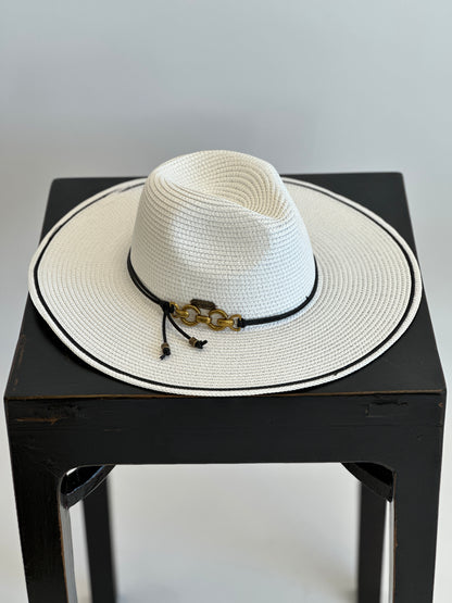 NEW!! The Montecito Straw Panama in White