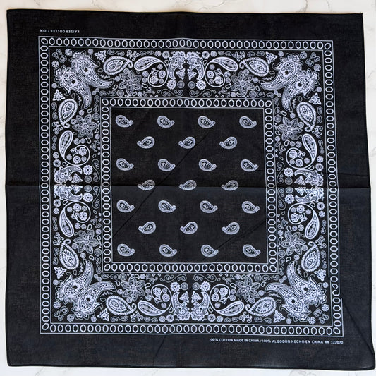 NEW!! Cotton Bandana in Black