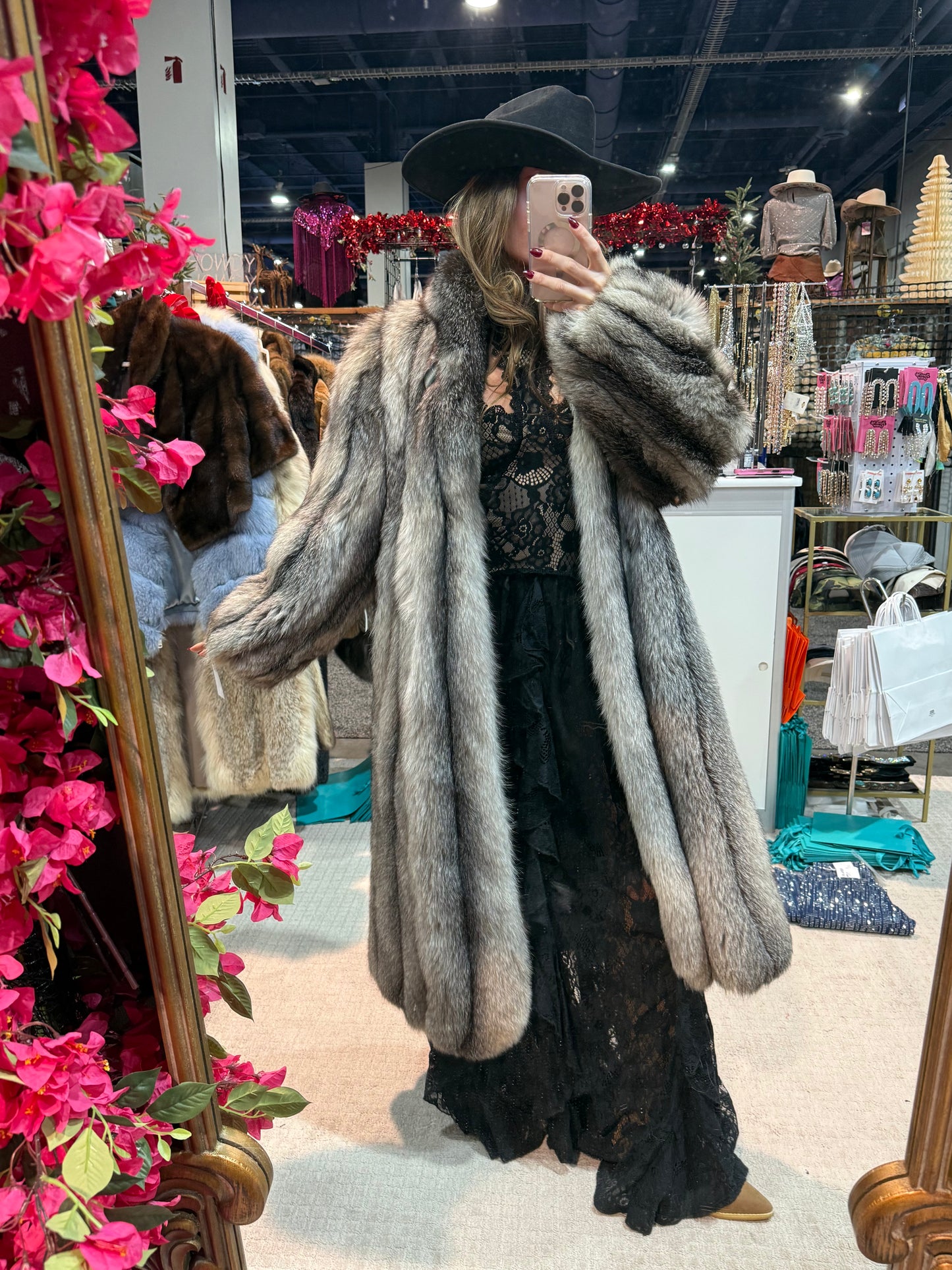 #S18 Vintage Indigo Dyed Fox Directional Coat Size Medium/Large