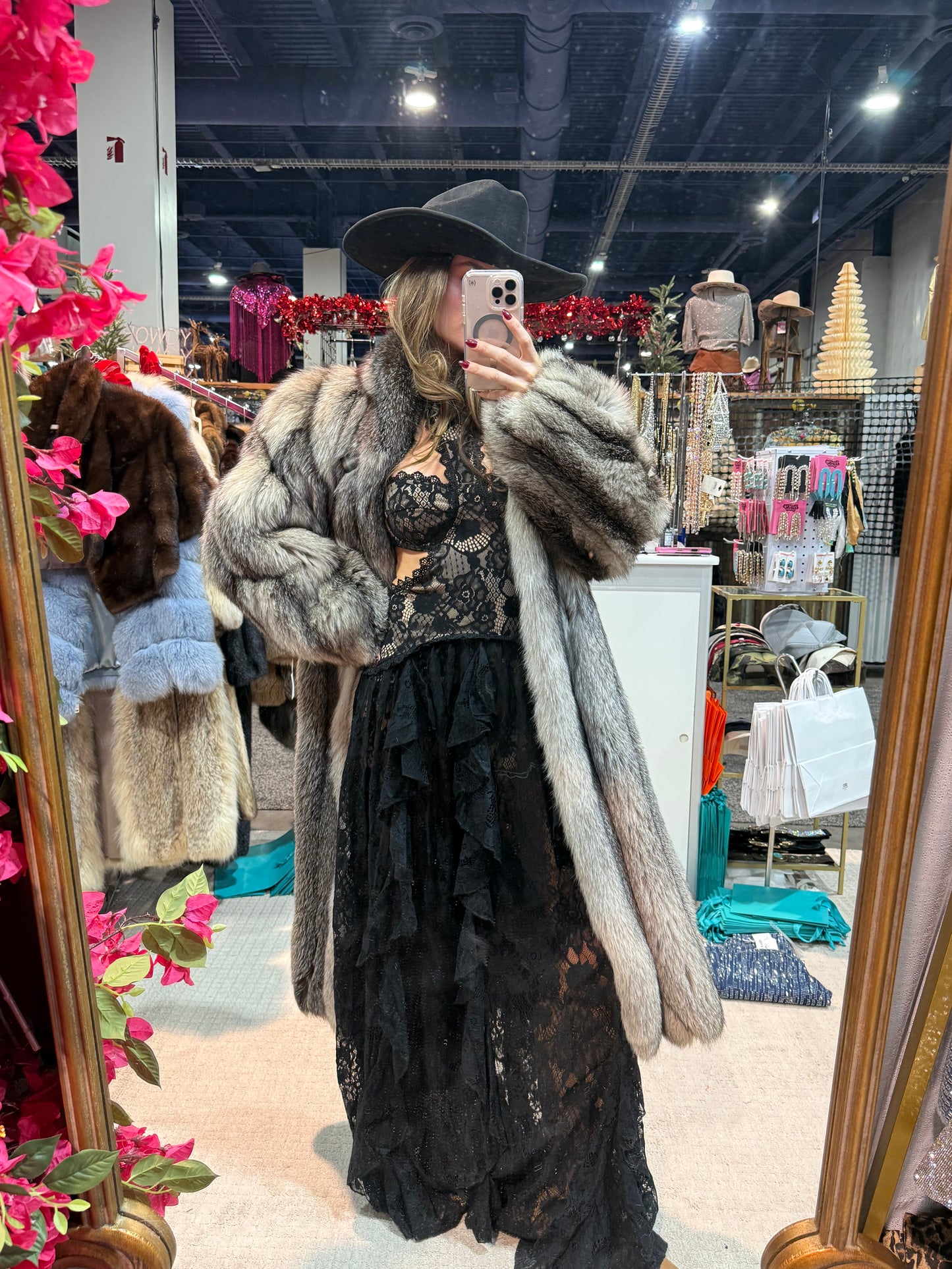 #S18 Vintage Indigo Dyed Fox Directional Coat Size Medium/Large