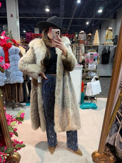 #121 Vintage Lynx Coat Size Small