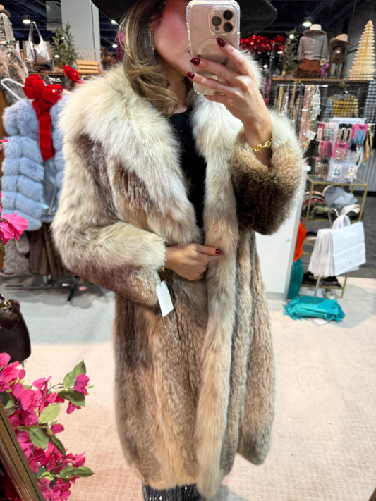 #121 Vintage Lynx Coat Size Small