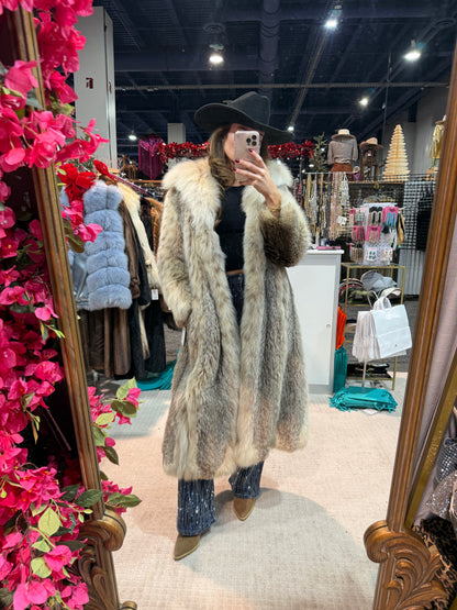 #121 Vintage Lynx Coat Size Small