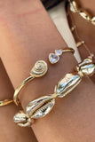 Seven Seas 18K Gold Plated Shell Bracelet by Ettika