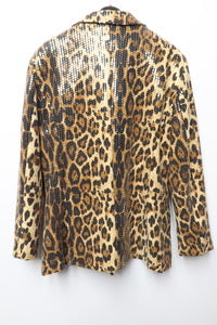 NEW!! Cheetah Sequin Blazer