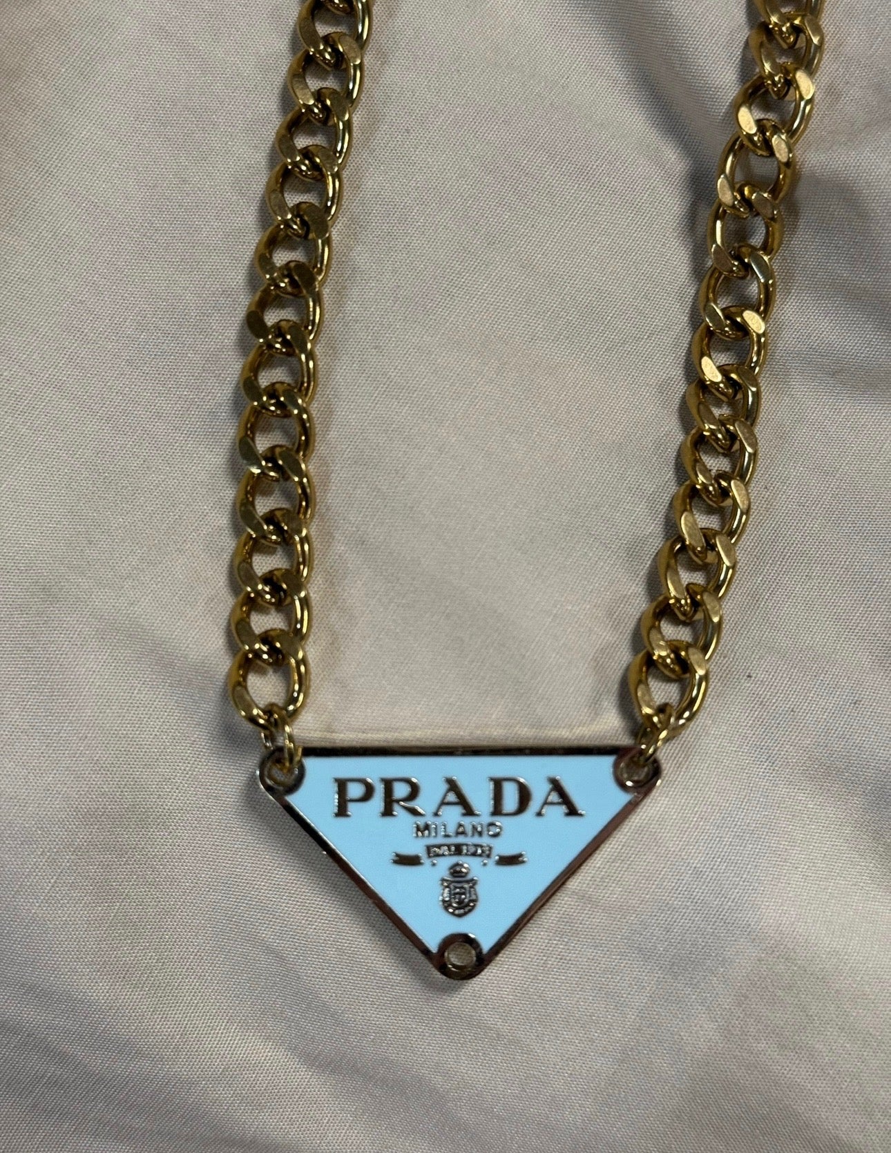 NEW!! Authentic Vintage Tiffany Blue Triangle Pendant