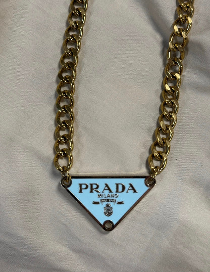 NEW!! Authentic Vintage Tiffany Blue Triangle Pendant