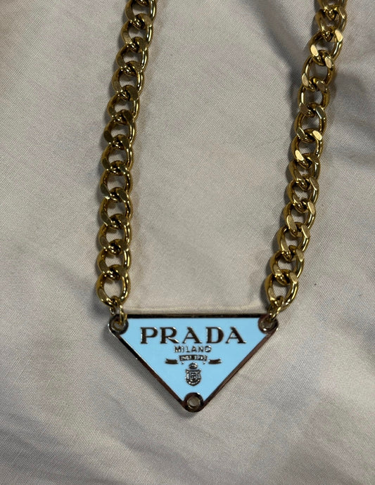 NEW!! Authentic Vintage Tiffany Blue Triangle Pendant