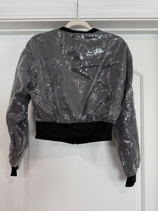 FINAL SALE!! Black Sequin Cropped Jacket