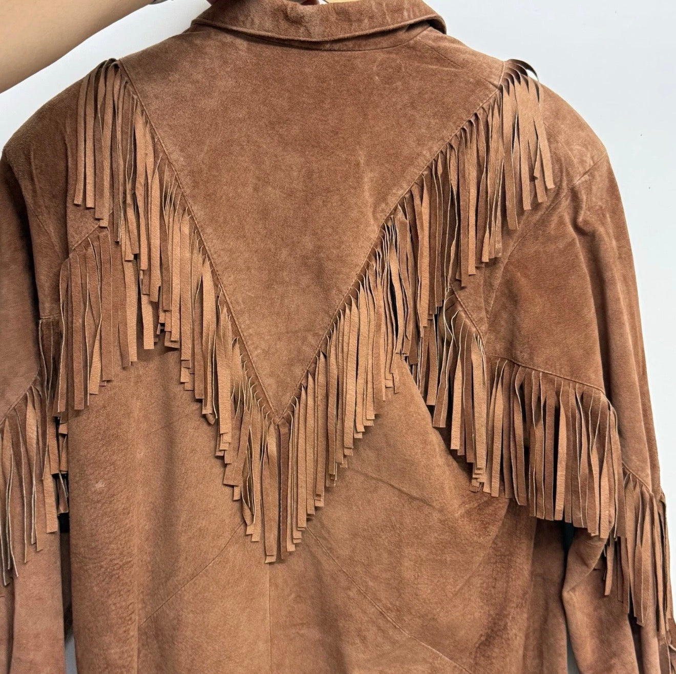 Vintage Suede Fringe Jacket Size Small