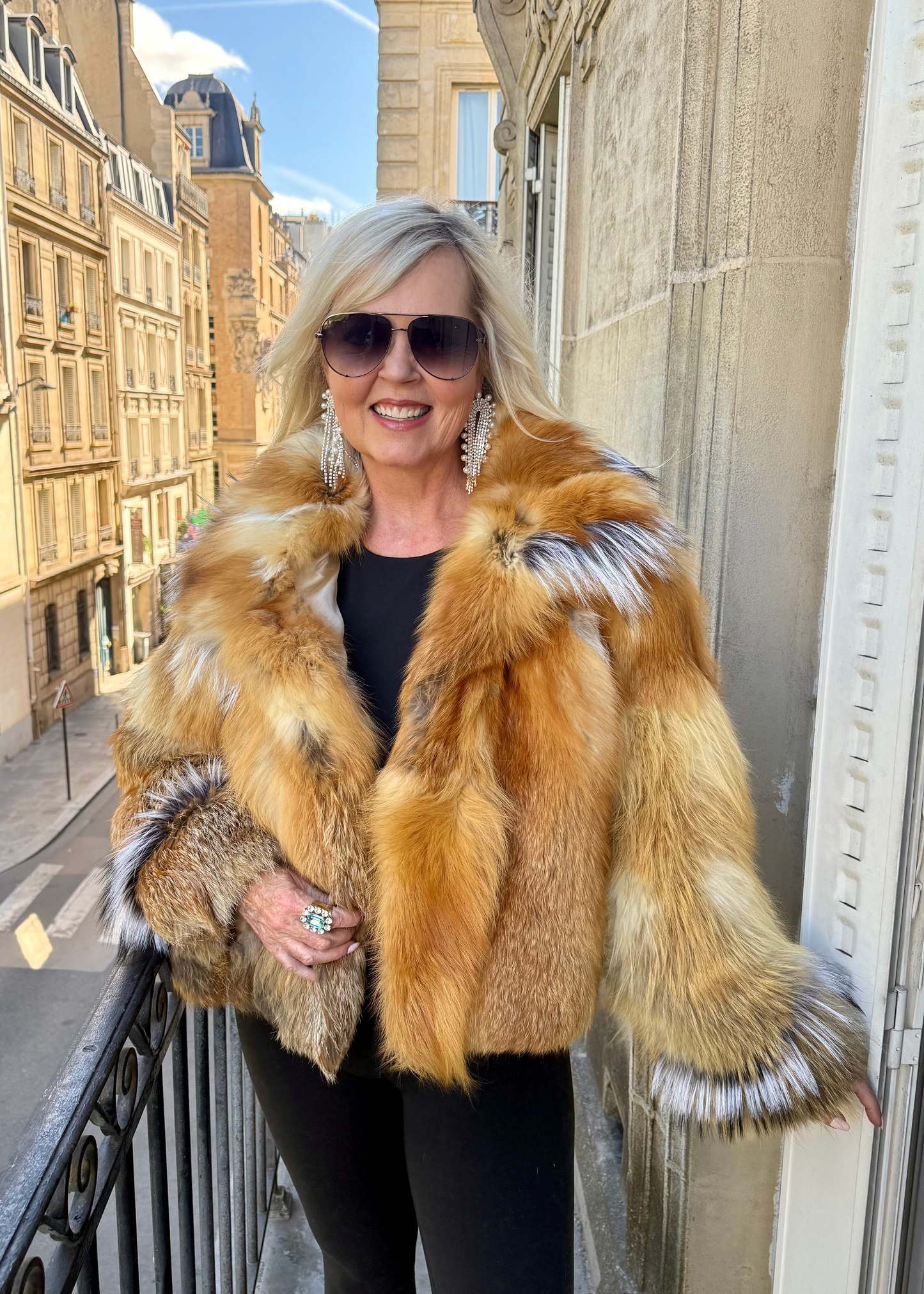 #99 Vintage Red Fox Jacket Size Medium