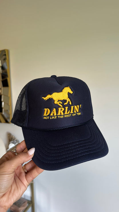 NEW!! Darlin Navy Trucker Hat
