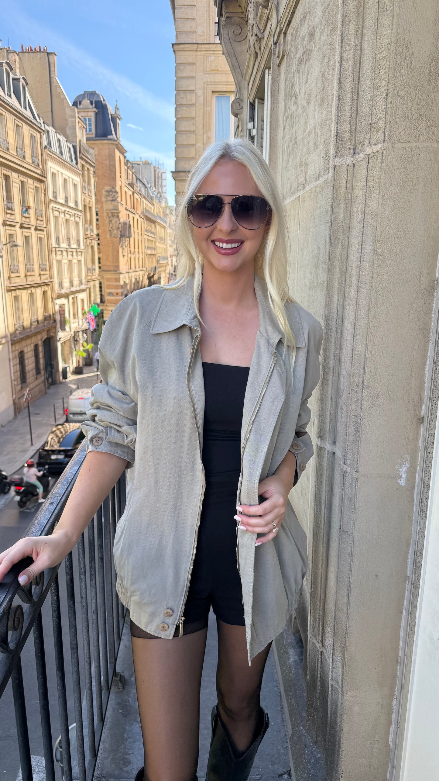 Vintage Burberry Lightweight Bomber Jacket Size Medium