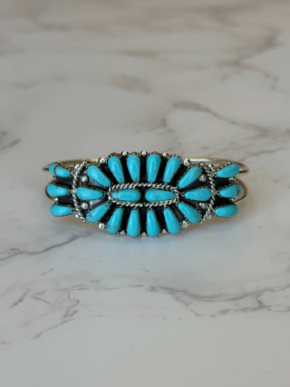 "Marren" Turquoise Adjustable Cuff Bracelet