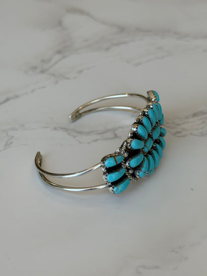 "Marren" Turquoise Adjustable Cuff Bracelet