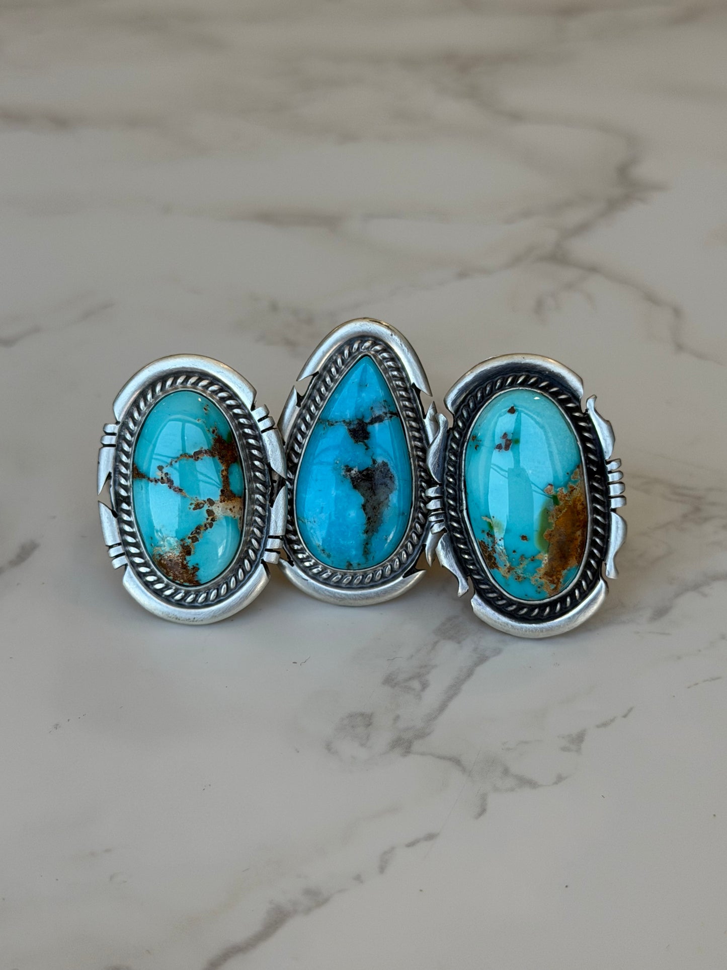 "Haven" Adjustable Turquoise Ring