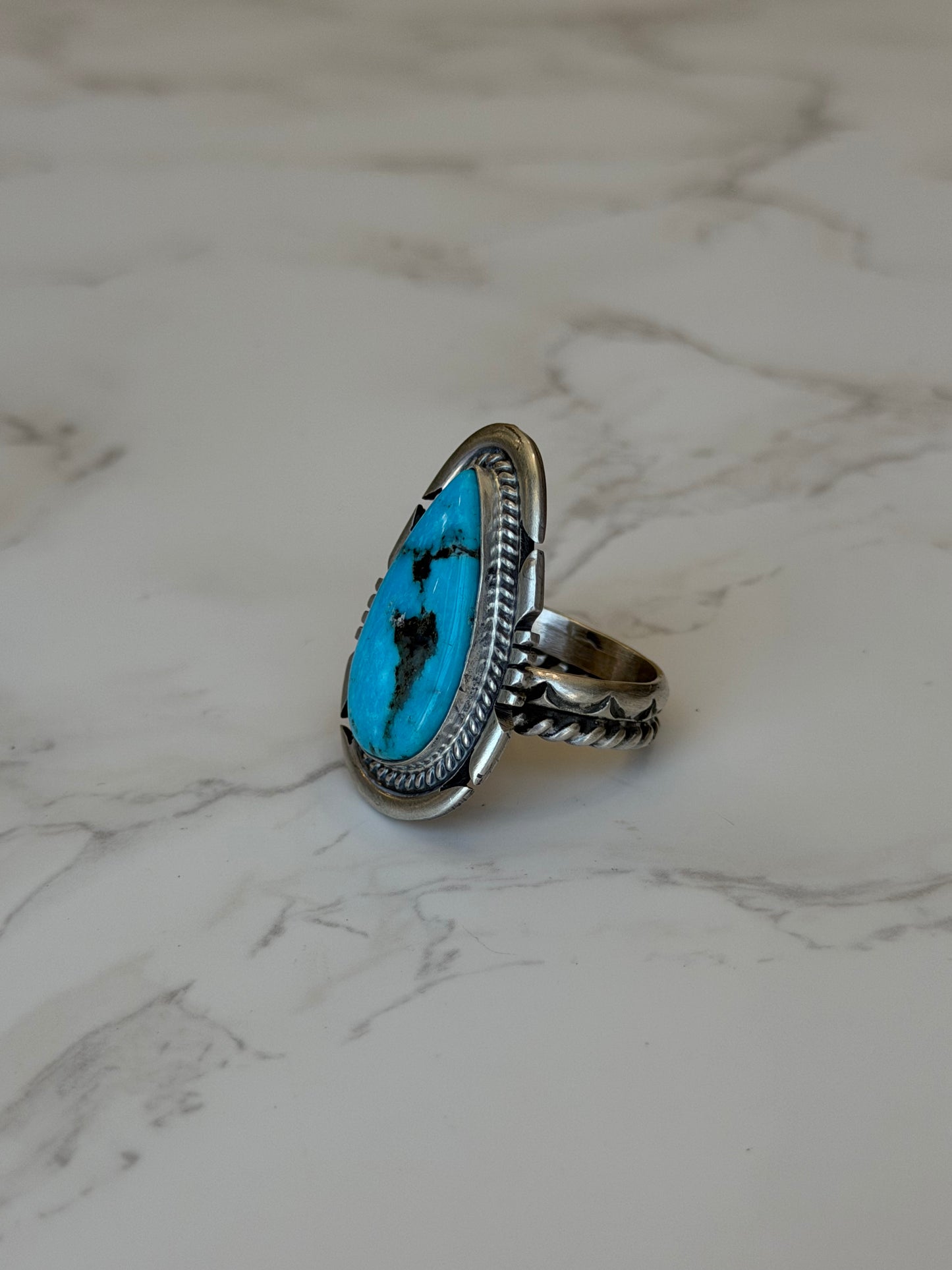 "Haven" Adjustable Turquoise Ring