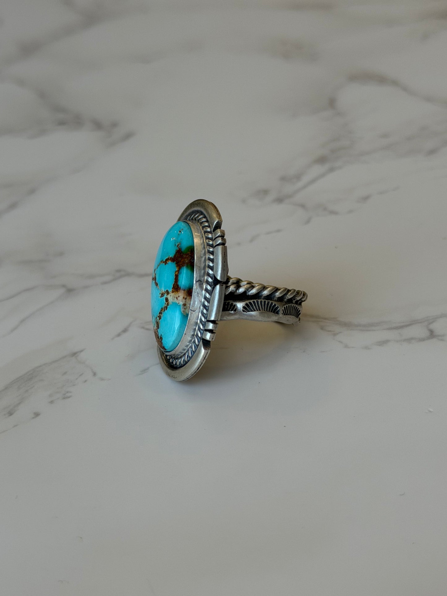"Haven" Adjustable Turquoise Ring