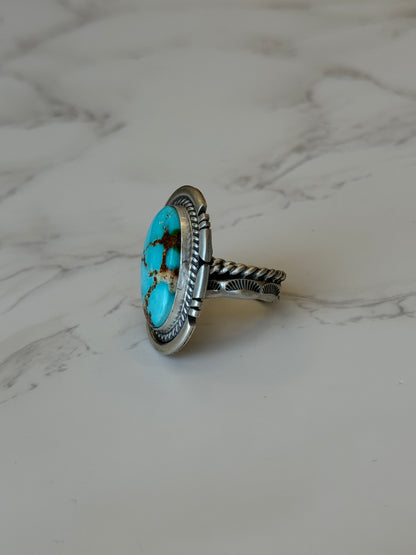 "Haven" Adjustable Turquoise Ring