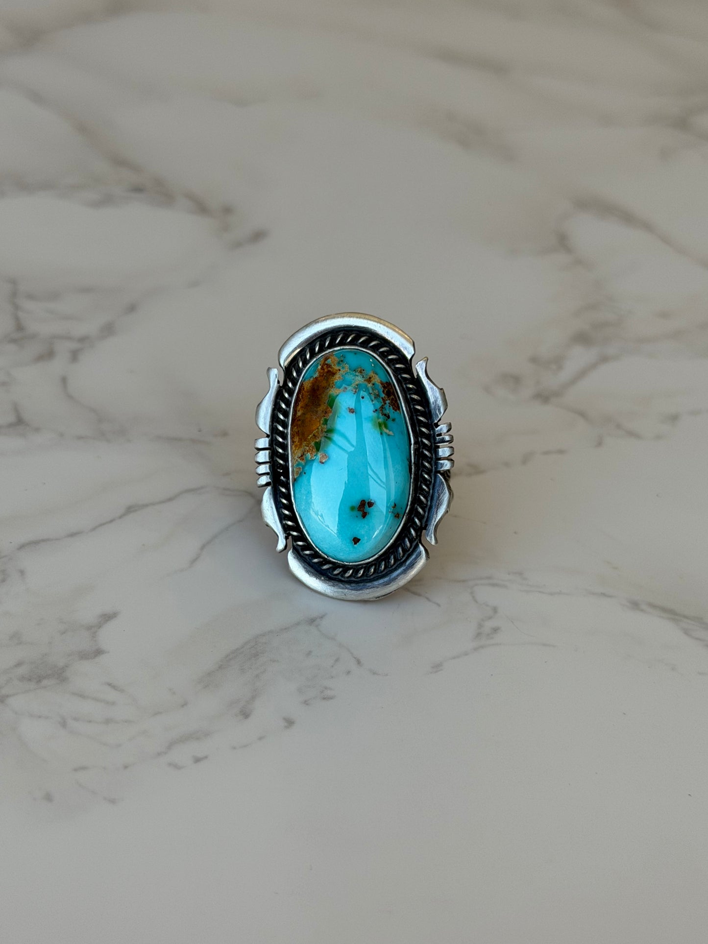 "Haven" Adjustable Turquoise Ring