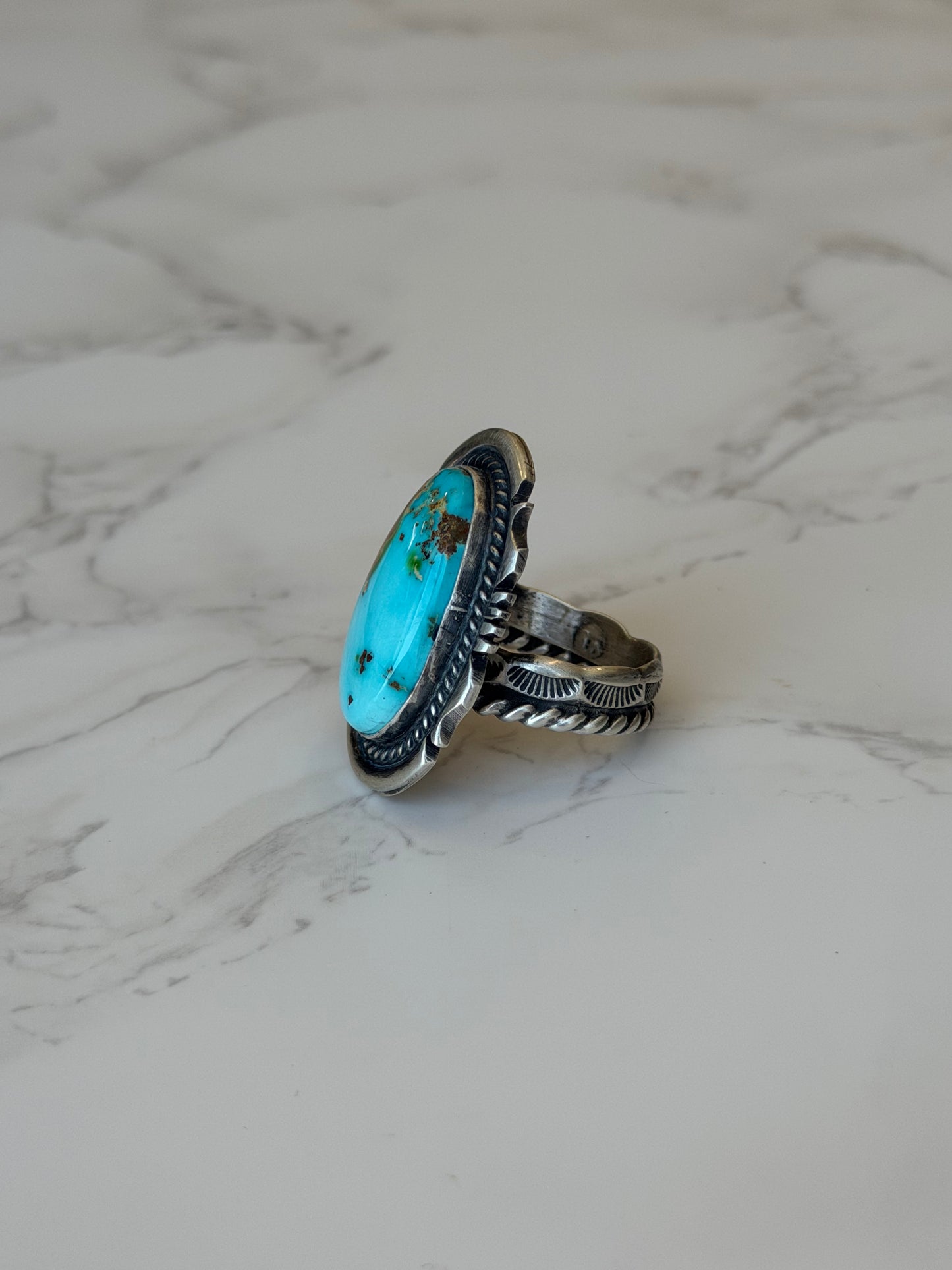 "Haven" Adjustable Turquoise Ring