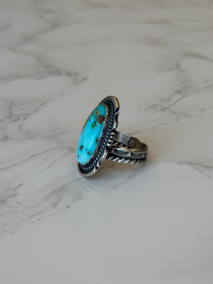 "Haven" Adjustable Turquoise Ring