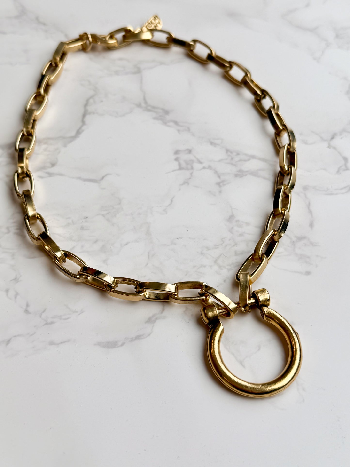 NEW!! Equestrian Necklace in Gold