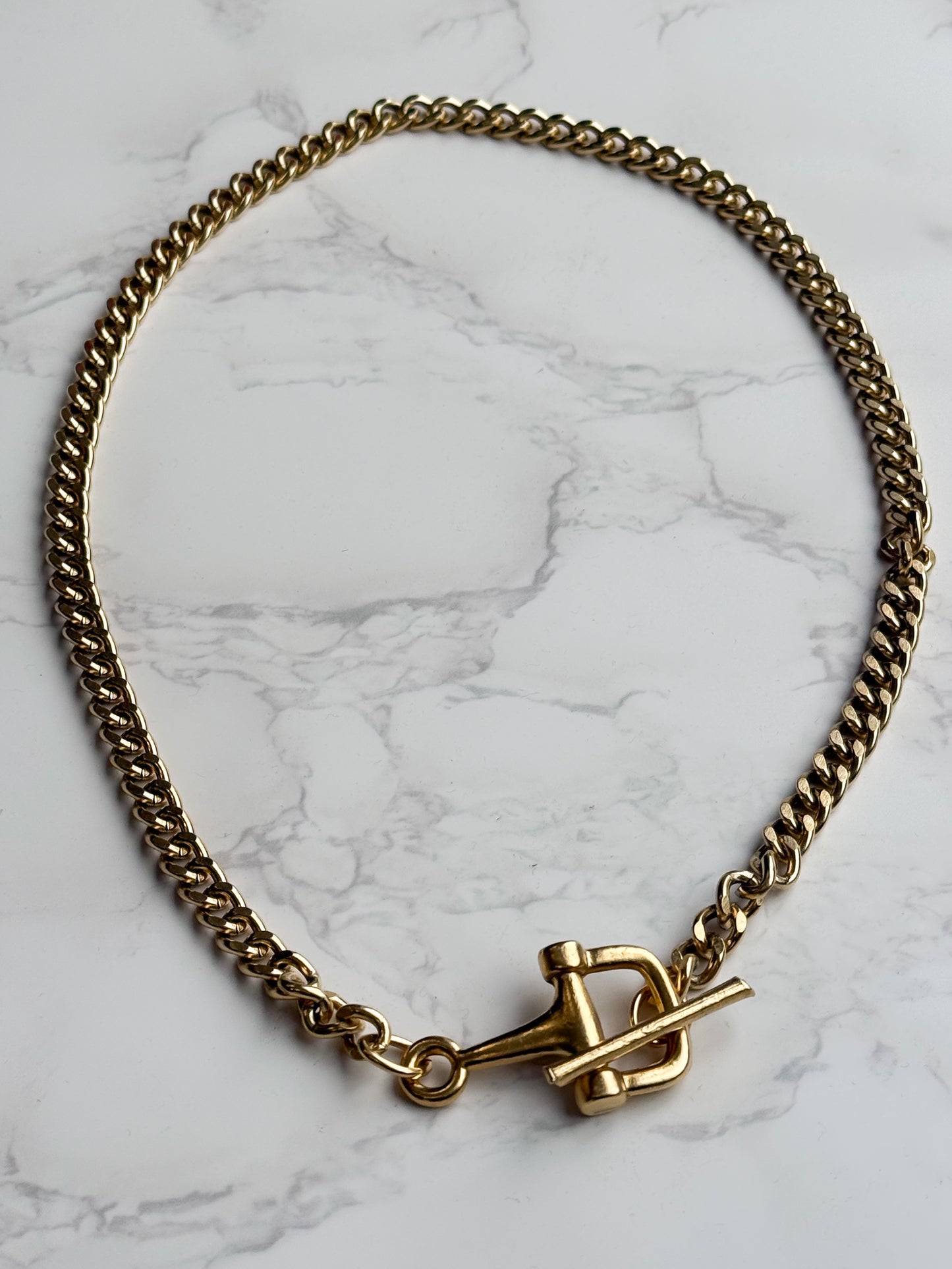 NEW!! Half Snaffle Bit Necklace in Gold